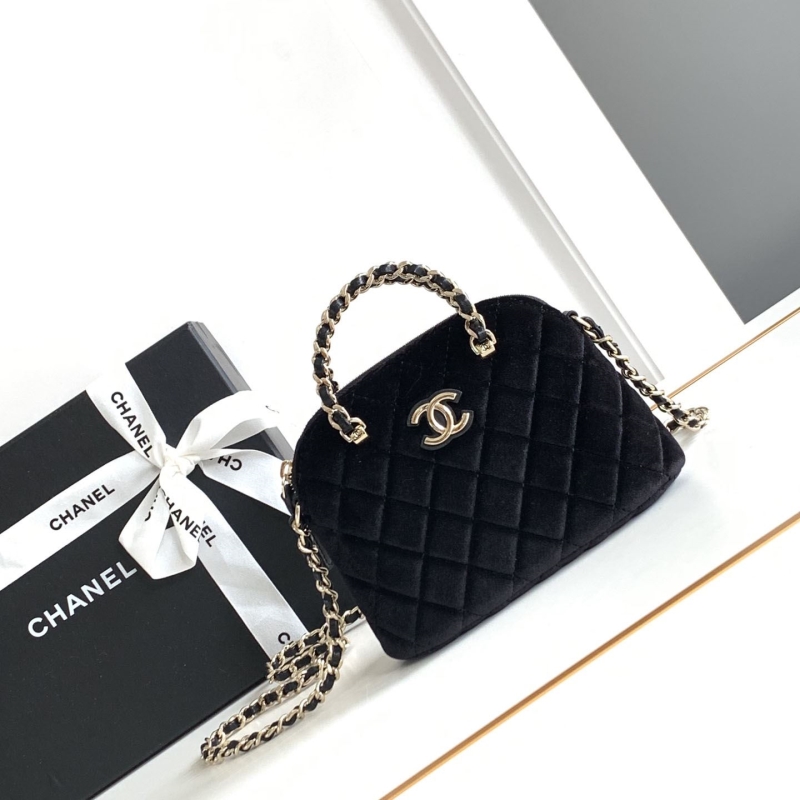 Ch*el top handle bags